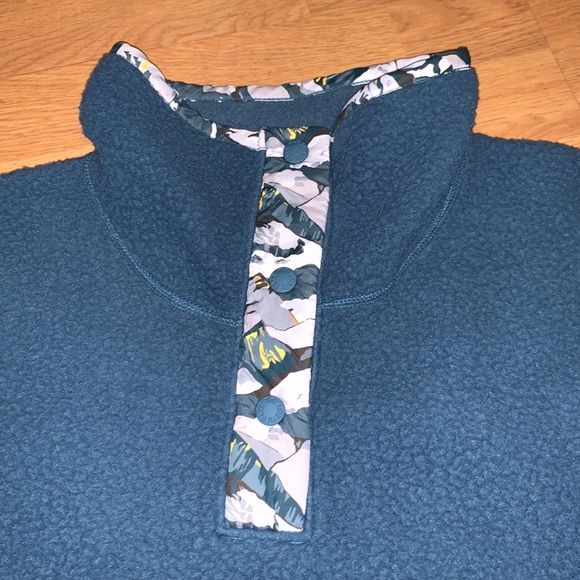 NWT The North Face Liberty Quarter Snap Pullover - Blue - Picture 4 of 11